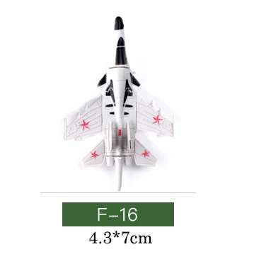 1 шт 4D пластик Собранный аэроплан головоломка сборка военный истребитель игрушки для детей - Цвет: F16