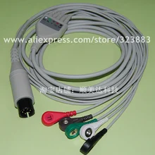 5-цельный кабель ЭКГ кабель для Mindray PM-9000 8000 7000 VS800 монитор пациента