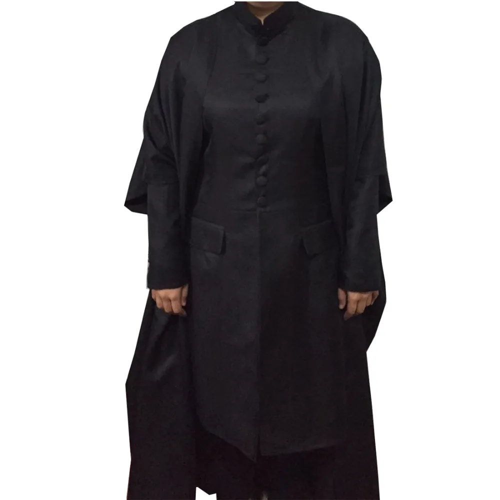 

2018 Deathly Hallows Severus Snape Cosplay Costume Black Robe Halloween Uniforms for Men