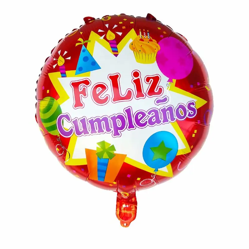 50 шт./лот 18 дюймов Feliz Cumpleanos испанский майлар из фольги для воздушных шаров Гелиевый шар с днем рождения воздушные шары украшения Бало - Цвет: Оливковый