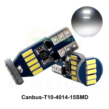 

Yiastar 10Pcs T10 Led Canbus W5W 194 4014 15SMD Auto Car Leds Bulbs Interior Dome Reading Lights Reverse License Plate lamps