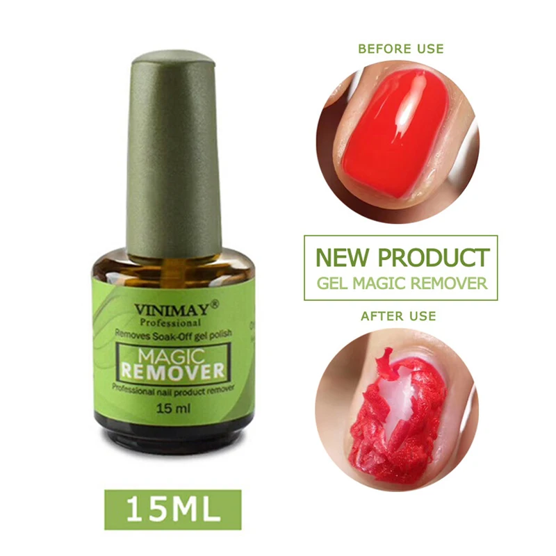 

15ml Gel Polish Remover Healthy Fast Within 2-3 MINS Nail Polish Remover UV esmaltes permanentes Base Top Coat