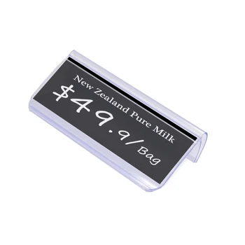 

Supermarket Merchandise U sign label holder frame Plastic box container price tag display shelf talker data strip picture frame