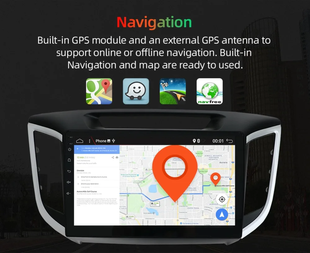 Top Bosion android 9.0 2 din car dvd gps player For Hyundai IX25 Creta Car gps navigation radio Multimedia Player tape recorder 14