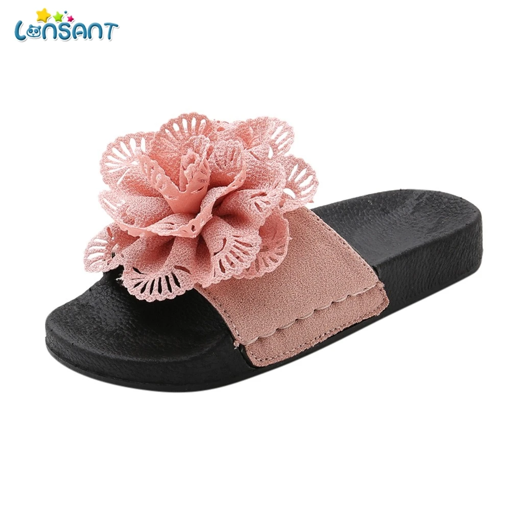 

LONSANT Baby Girl Sandals Kids Summer Casual Fashion Flower Flat Princess Shoes Sandals Slippers For Toddler Little Girl's Shoes