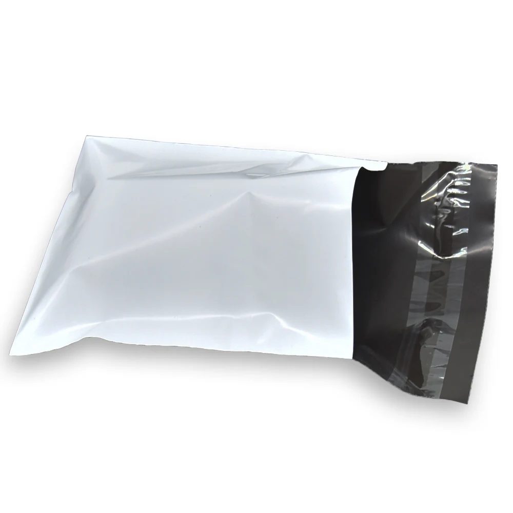 

11x22+4cm White Courier Shipping Bag Self Adhesive Light Proof Courier Packing Envelope Bags Mailing Plastic Bag 100 Pieces