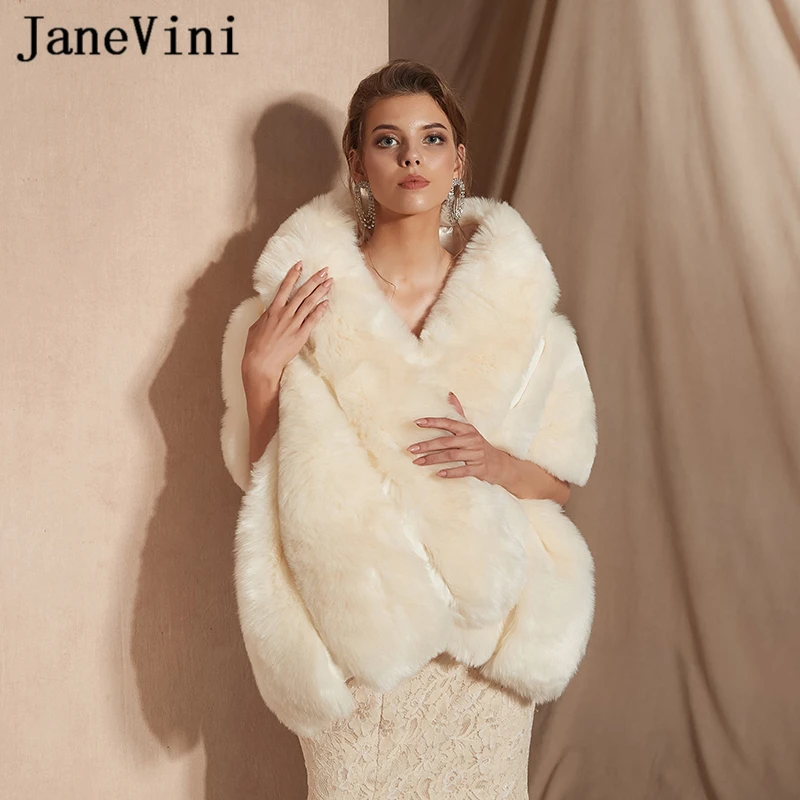 plus size faux fur wedding wrap