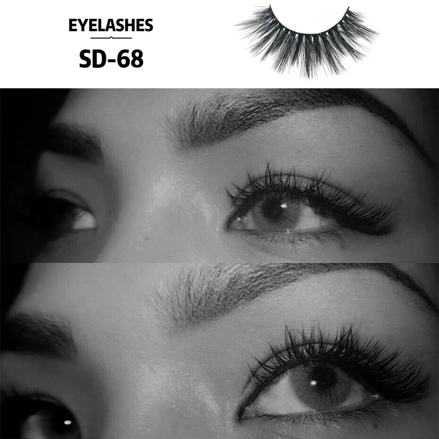 

Eyelashes 1 Pairs 35mm Natural False Eyelash Fake Lashes Long Makeup 3D Mink Lashes Extension Eyelash Mink Eyelashes For Beauty