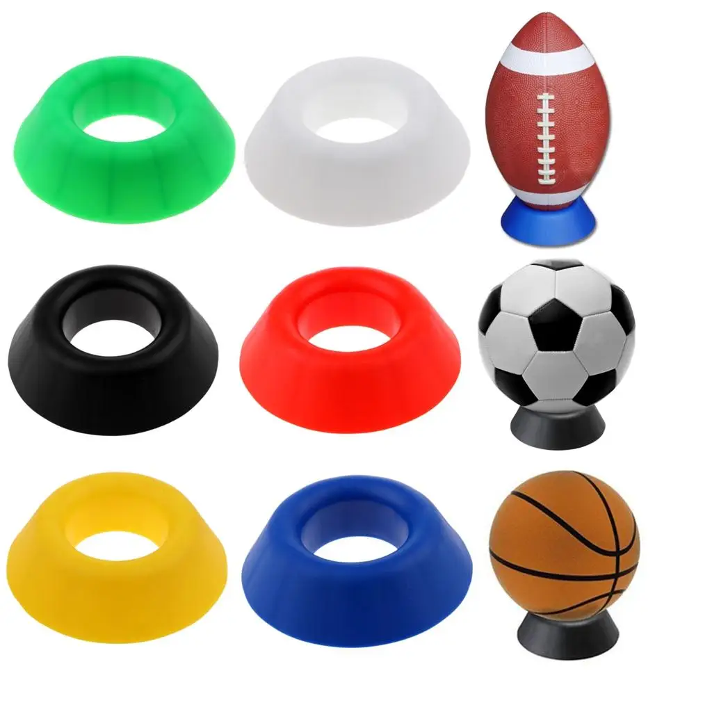 Basketball Football Baseball Rugby Soccer Ball Base Stand Display Rack Holder