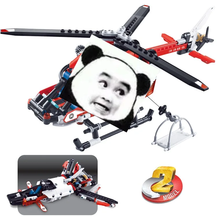 

DECOOL TECHNIC Compatible with Legoinglys 42095 RESCUE HELICOPTER City Model Building Blocks bricks toys for children Gift