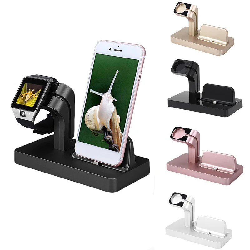 2 в 1 Подставка для зарядки iPhone X Xs Max 8 7 6 iWatch Series 3 многофункциональная зарядная док