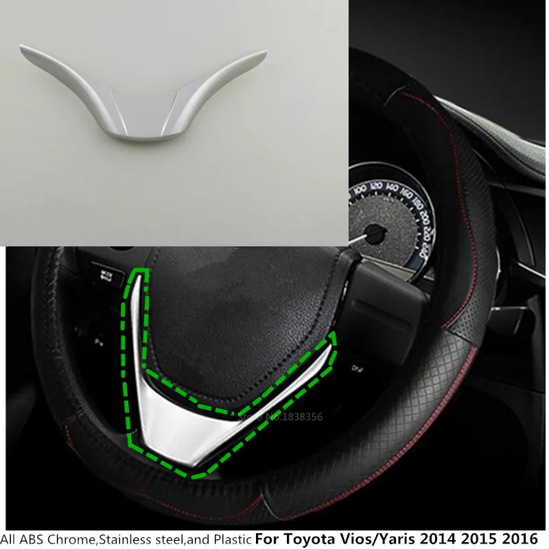 Верхняя часть для Toyota Vios/Yaris/Sedan 2014 2015 2016 Автомобильная крышка ABS хромированный