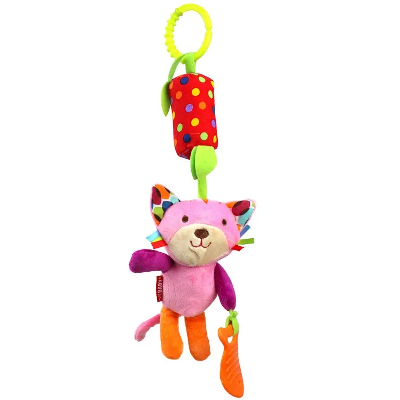 1pcs Sozzy Multifunctional Baby Toys Rattles Mobiles Soft Cotton Infant Pram Stroller Car Bed Rattles Hanging Animal Plush Toys (3)