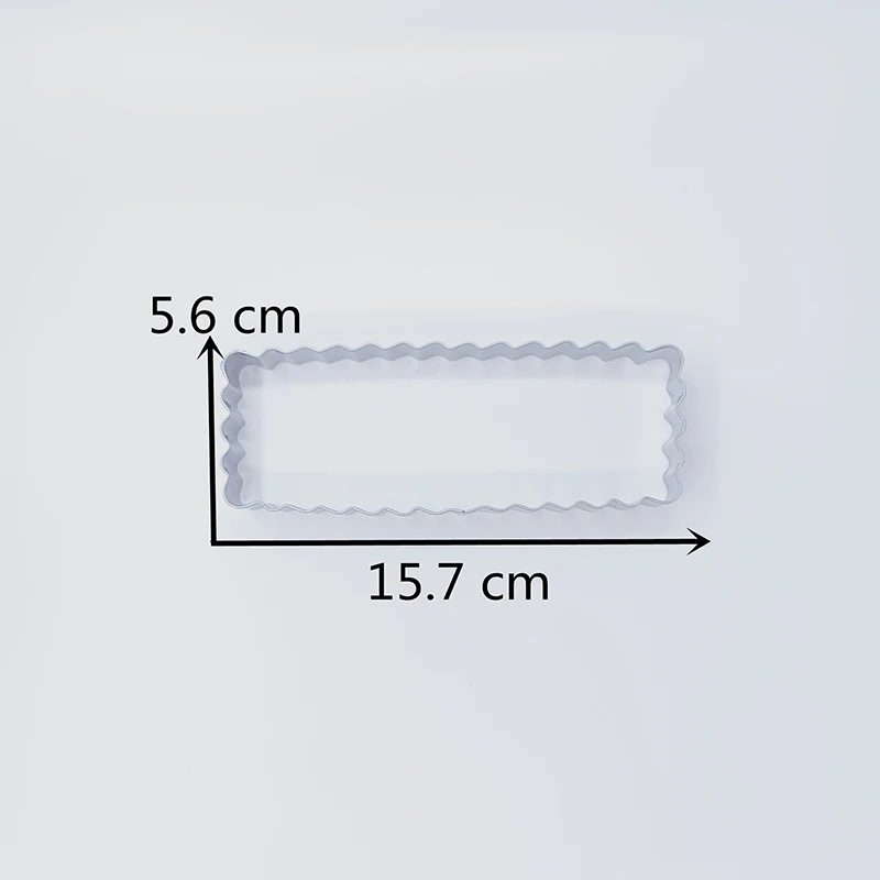 KENIAO волна коробка- Резак для печенья- Печенье / Помадка / Кондитерские изделия / Хлеборезки- 15,7 x 5,6 cm Нержавеющая сталь