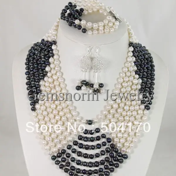 Splendid Rows Freshwater Pearl Jewelry 