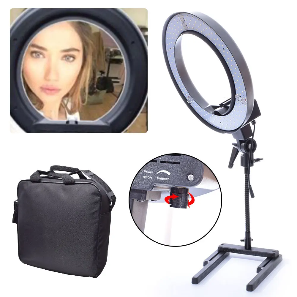 

Diva Dimmable 40W 34cm LED Table Top Ring Light for Youtube Video Photo Makeup Beauty Lighting Selfie