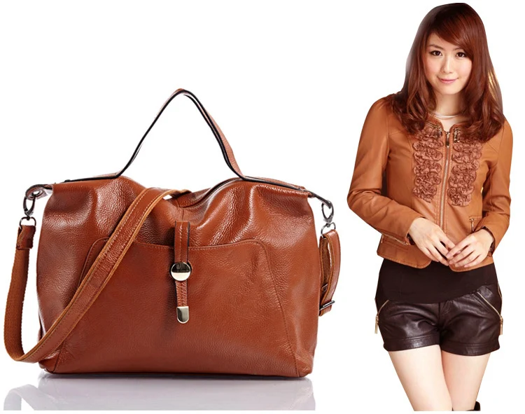 Новая дизайнерская сумка из натуральной кожи, модная женская кожаная сумка, Брендовая женская сумка Bolsas Femininas, женская сумка-мессенджер, красная сумка-тоут с карманом