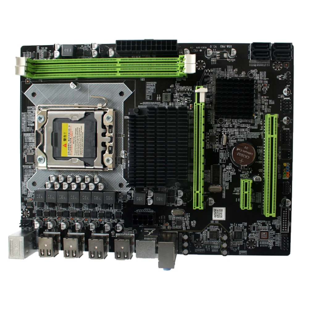 

X58 Pro CPU Interface LGA 1366 Systemboard Desktop Computer Accessories Dual Channel Motherboard Stable For E5520 E5540 X5550