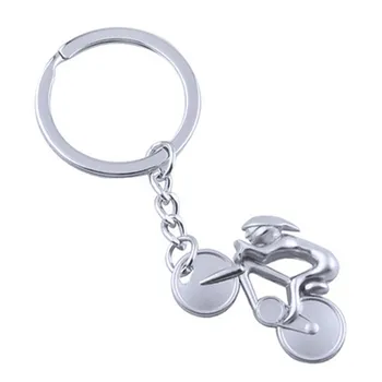 

European and American trendy motorcycle bicycle mountain bike keychain Mini fashion key chain Bicycle modeling key ring