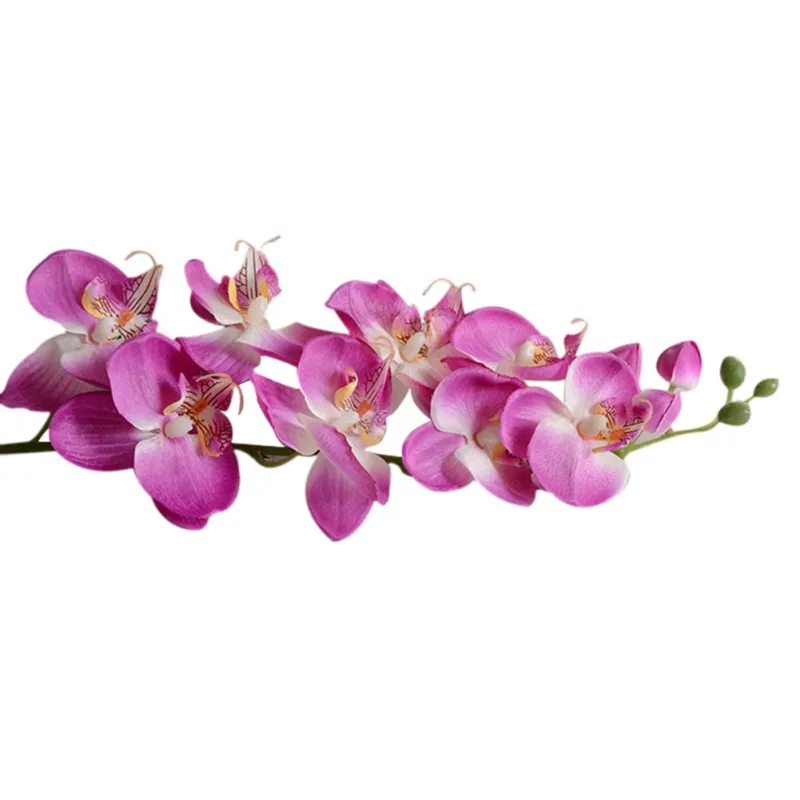 Новое украшение бабочка Орхидея искусственный фаленопсис латекс орхидеи цветок для свадьбы красота дома Свадебные цветы - Цвет: Z