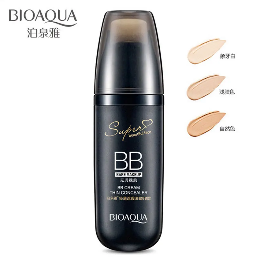 

BIOAQUA Brand Scrolling Liquid Cushion BB Cream Base Makeup Concealer Flawless Moisturizer Cosmetics Face Foundation Make Up