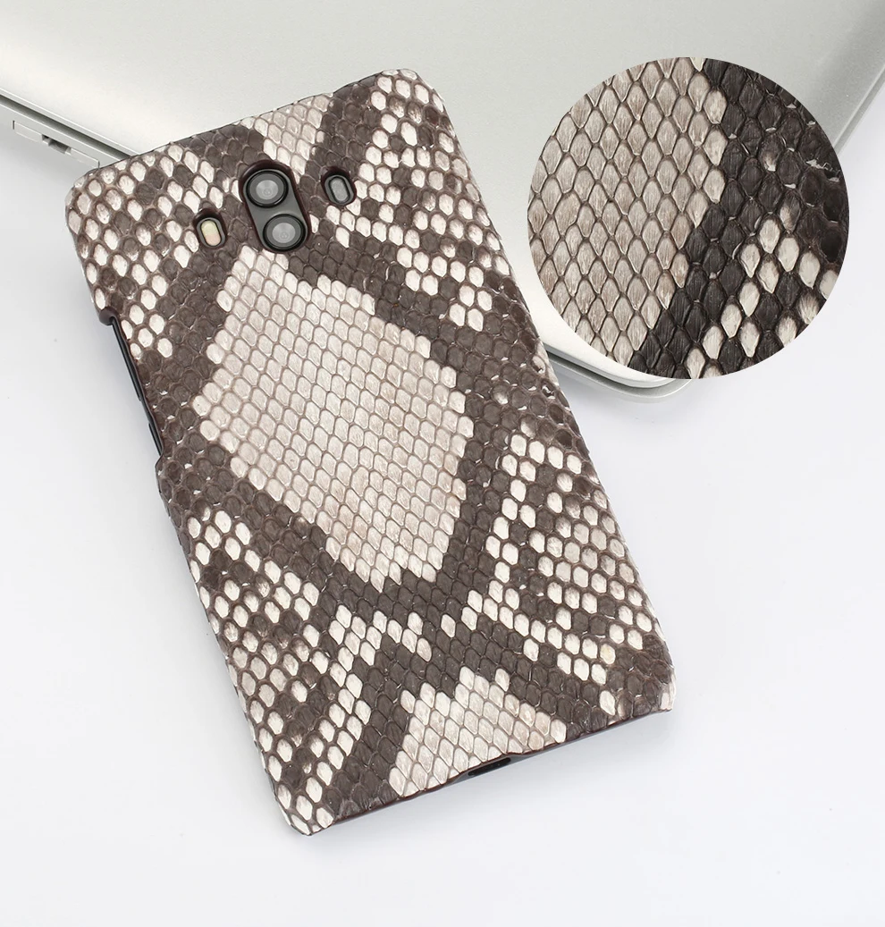 Luxo para Huawei Case do Telefone de Couro Plus Luxo Artesanal Pele Python Real Couro Genuíno Case Telefone p9 3 Luxo para huawei p9 plus luxo artesanal
