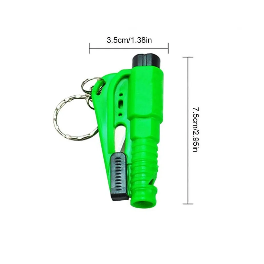 3 in 1 Emergency Mini Child Safety Hammers Auto Car Window Glass Safety