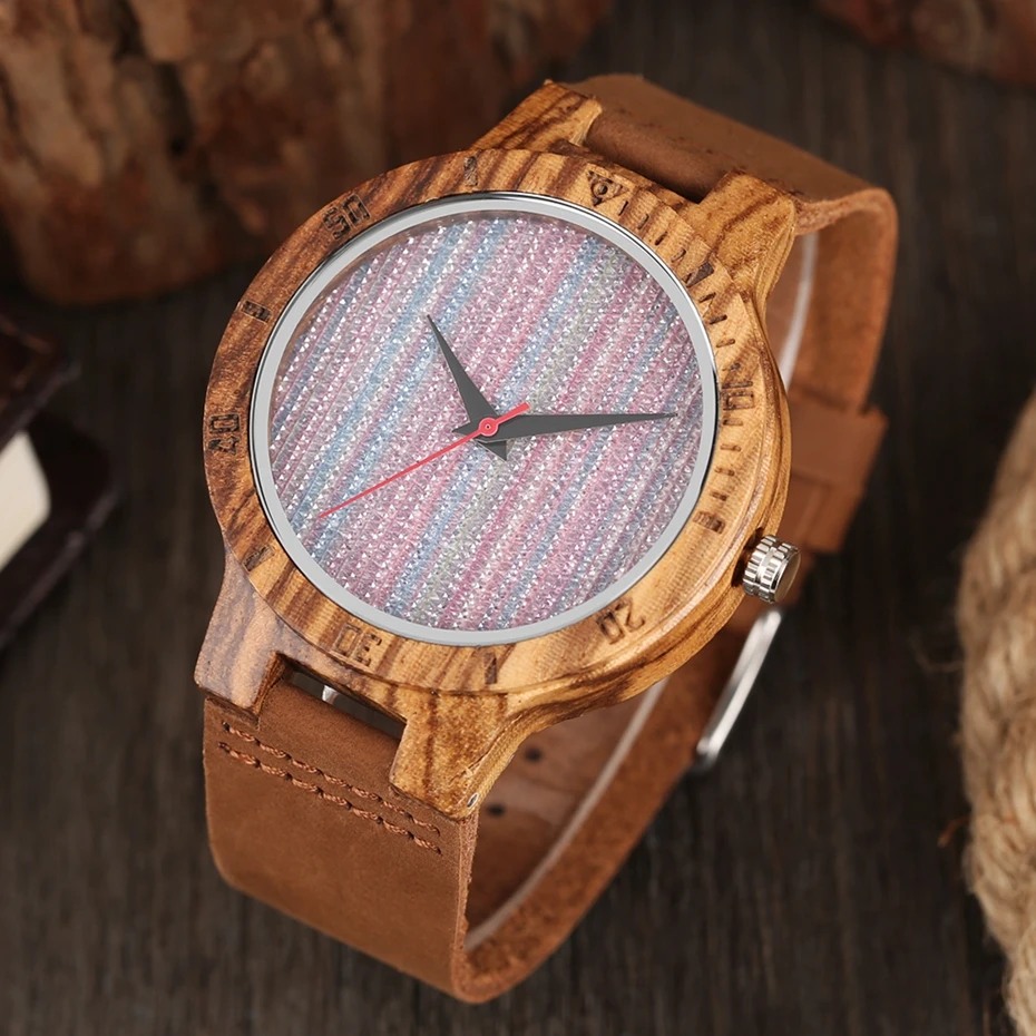 2017 NEW 4 Types Creative Wood Watch 100% Natural Bamboo Wooden Quartz Unique Wrist Watch Sport Clock Male Fashion Gift relogio masculino (21)