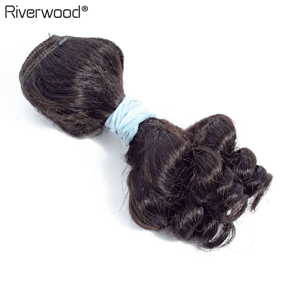 Brazilian Funmi Hair Weave 4 Bundles Natural Color Loose Curl 8 Inch 4pcs/lot Remy Human Hair Extensions Can Be Dyed Free Ship
