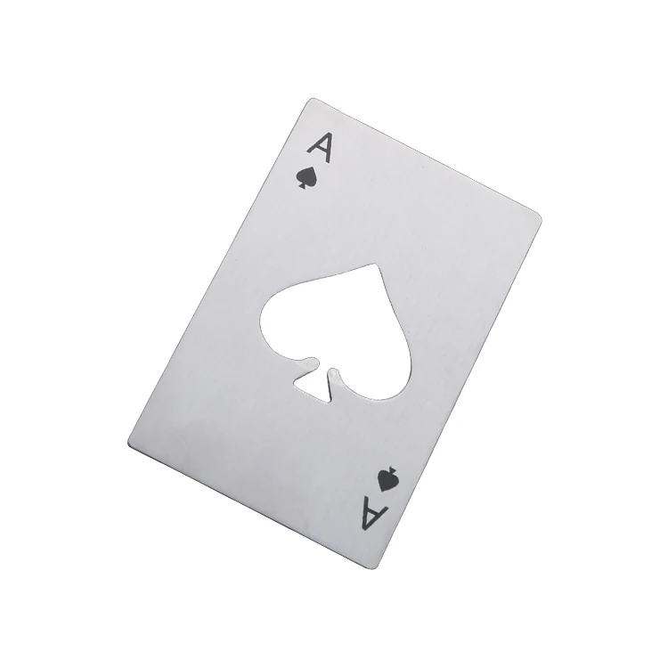 Stainless Steel Bottle Opener Eco-friendly Poker Card Beer Openers (2)
