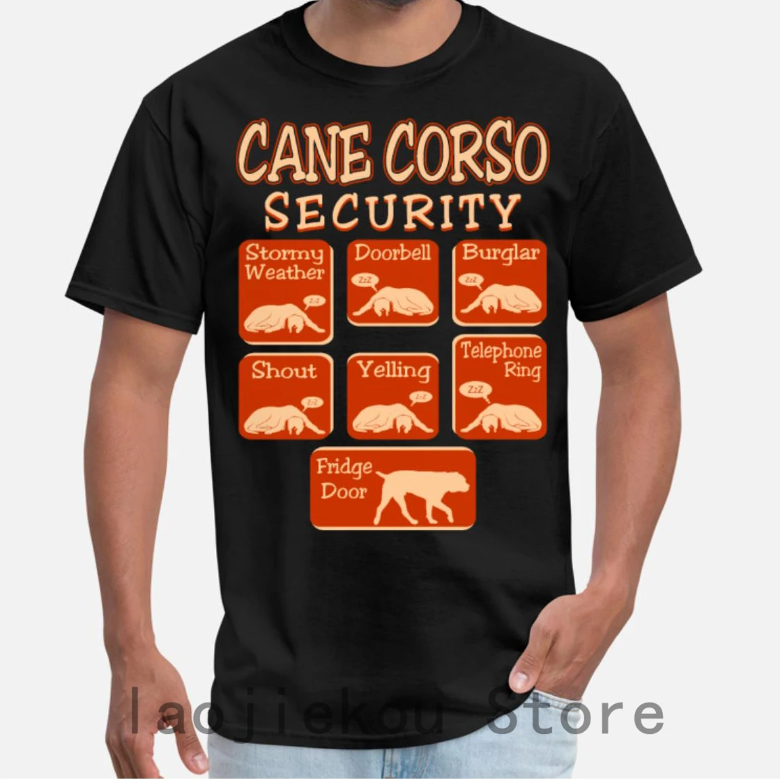 

2019 Summer Funny Print Men T shirt Women Cool T-Shirts cane corso dog security pets love funny shirts Unisex New Fashion tshirt