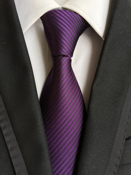 Ricnais однотонные мужские галстуки простые галстуки на шею 8 см шелковые галстуки для мужчин Свадебный костюм темно-синий оранжевый красный фиолетовый Corbatas Hombre - Цвет: 13