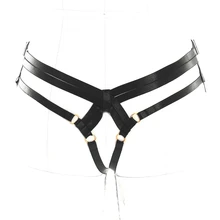 Ручная работа Связывание короткие красные танцы женские сексуальные стринги Нижнее белье эротическое нижнее белье для бондажа доминатрикс Фетиш Готический стиль сексуальный T-back