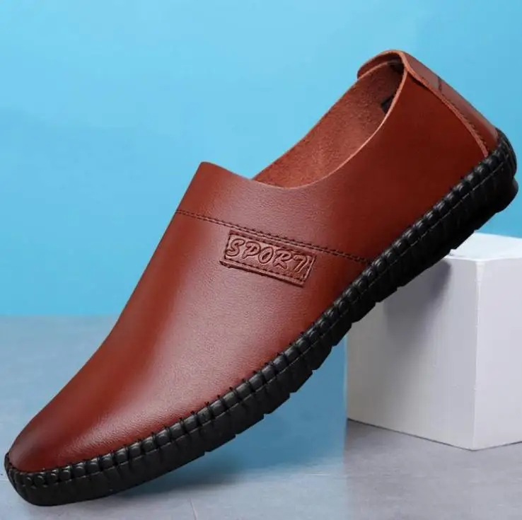 Мужские повседневные теннисные кроссовки черные кожаные sapatos homens zapatos para air mocassim