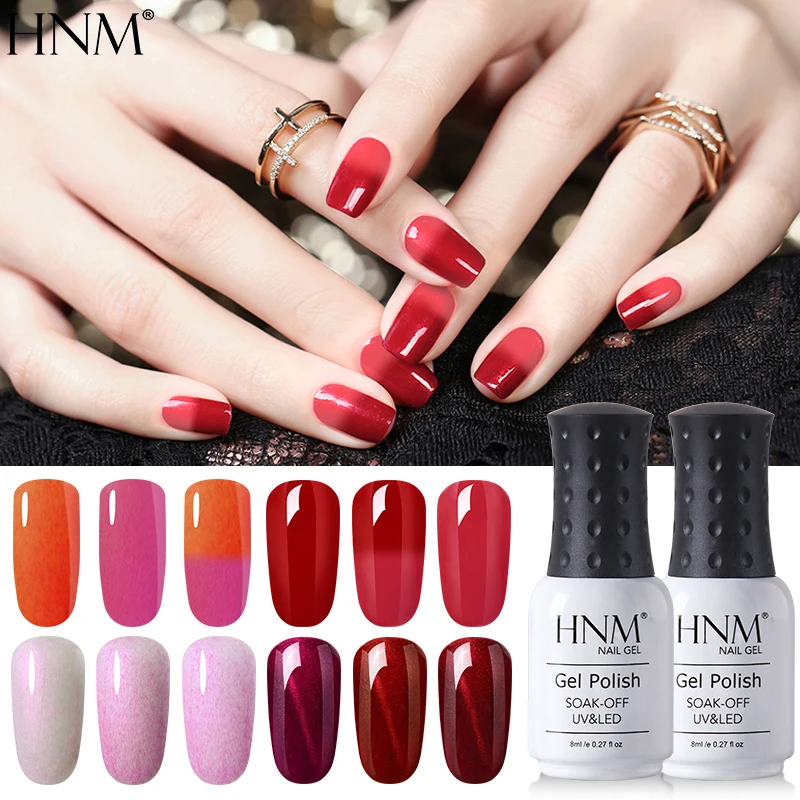 17 Colors Pure Color 6ML Nail Polish Soak Off UV Paint