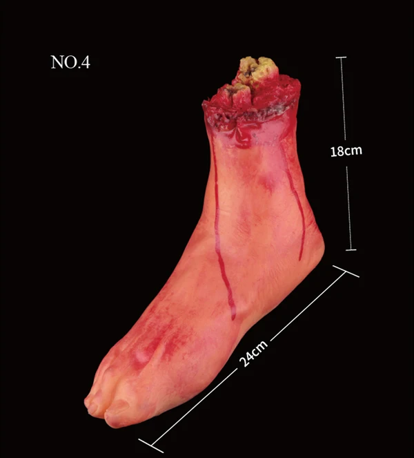 1 шт./лот Хэллоуин украшения ужас кровавый реквизит сломанные тела конечности пальцы ноги руки ноги латекс хитрые игрушки для вечерние украшения - Цвет: NO.4
