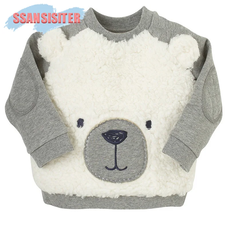 

Boys Girls Sweatshirts Cartoon Bear Babies Clothing Pullover Children's Clothes 2018 New Autumn Spring Cute Kids Sweatshirt