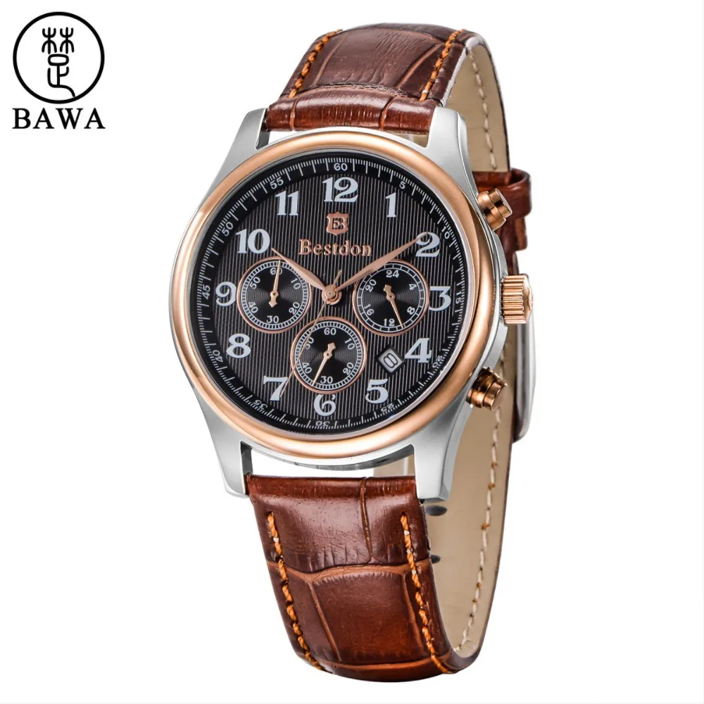 Fine Mens Wrist Watch Luxury Brand BESTDON Fashion Casual Quartz