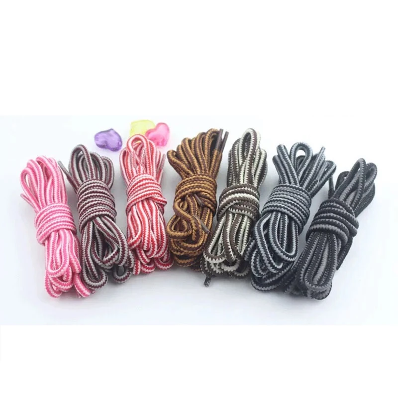 

Outdoor sport casual multicolor round shoelaces hiking slip rope shoe laces sneakers shoelaces skate boot shoe laces strings TW1