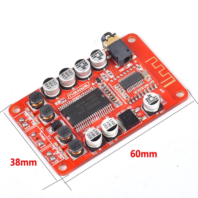 Lusya Yamaha YDA138 класса D двухканальный стерео Bluetooth цифровой усилитель доска 2X10W DC8 14V A6