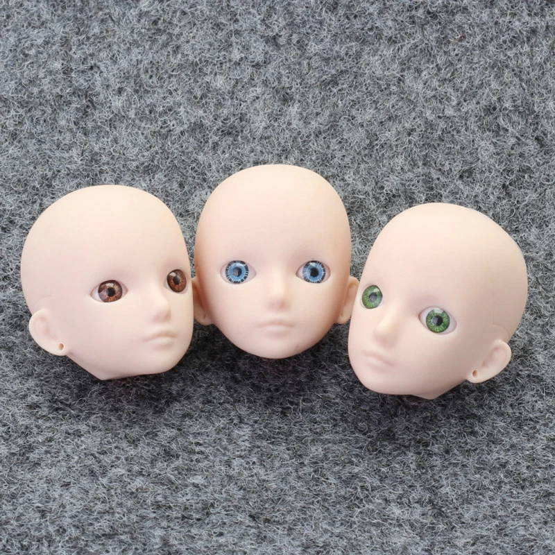 1 шт., мягкая кукольная головка DIY для 11,", кукольные головки для 1/6, BJD, кукла для отработки нанесения макияжа, голова без волос, 1:6, аксессуары для кукол