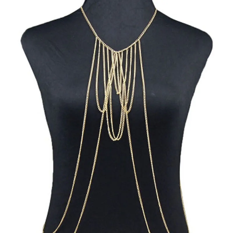 New Fashion sex Punk Bikini Jewelry Sexy Metal Tassel belly waist Body Chain Long For Women bijoux femme Summer Style Wholesale