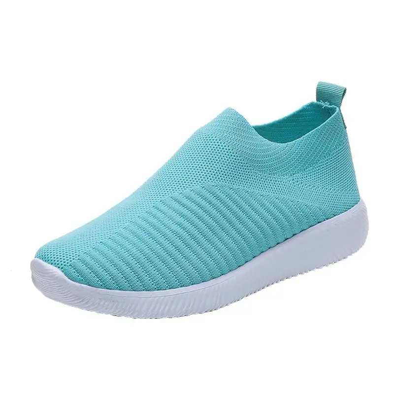 

Women Casual Knitting Sock Sneakers Stretch Flat Platform Fashion Sports Shoes Female Leisure Footwear Large Size Ventilation