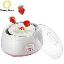 fully automatic yogurt maker Stainless steel liner PTC material safe and healthy Food Container design 1L large capacity