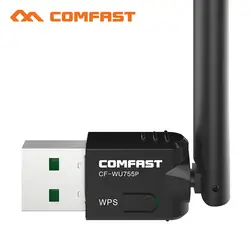 Comfast мощность мини 150 Мбит/с Wi-Fi адаптер 802.11b/n/g USB Wi-Fi сети LAN карты 5dBi антенна Wifi adaptador ПК ноутбук-приемник