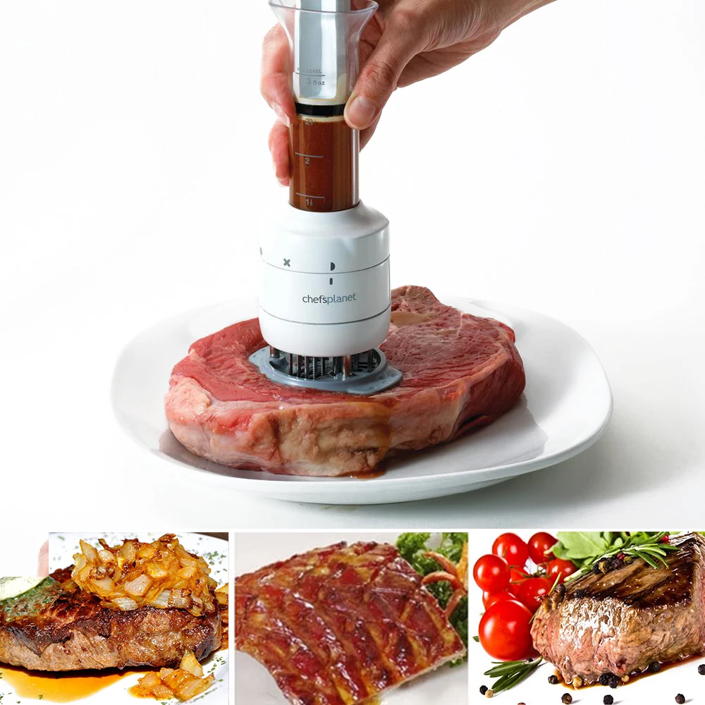 1Pc Multifunction Stainless Steel Meat Tenderizer Needle Sauce