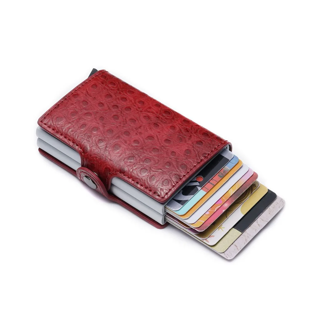 2019 Новый Бизнес кредитной держатель для карт кошелек унисекс, металлические визитница блокирование RFID кошелек футляр для удостоверения