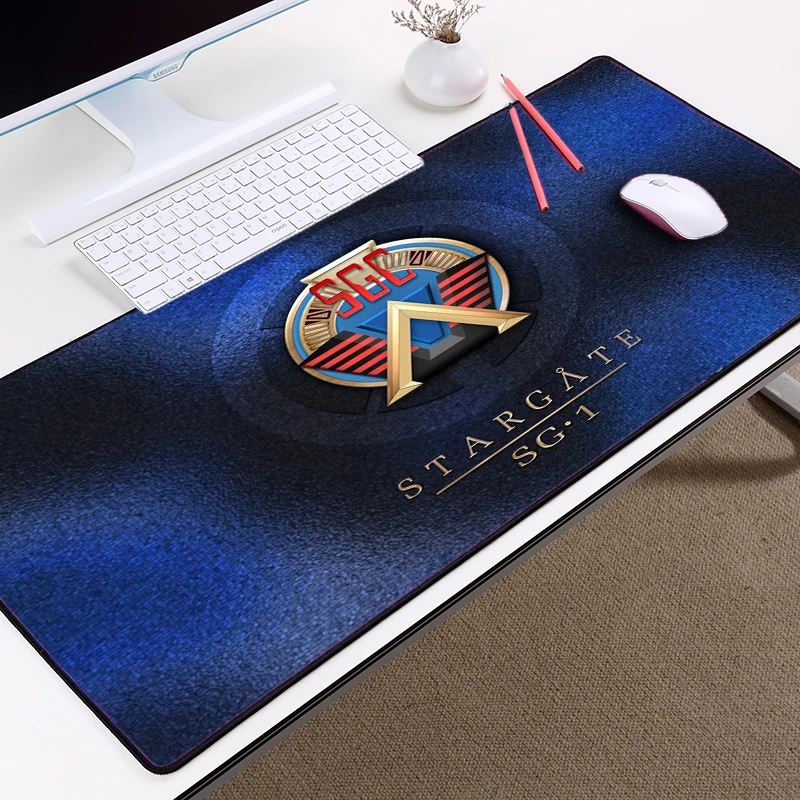 

Mairuige TV Show Stargate Earth SG1 Logo Pattern Mousepad Mice Ma Pad Table Desk Pc Computer Mat Gaming Mousepad for Lol Csgo