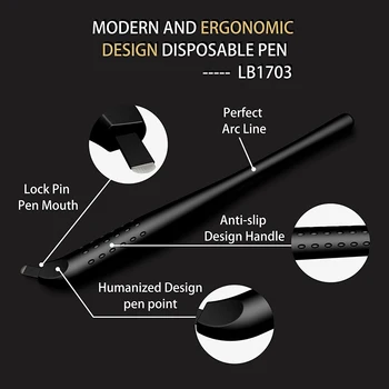 

disposable microblading pens permanent makeup tattoo eyebrow tattoo pen With 12/14PIN 18U pins needles Embroidery blades