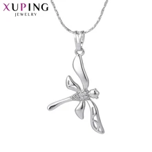 Xuping moda libélula patrón colgante rodio Color chapado joyería para mujeres Día de la madre regalo M35-30078(China)